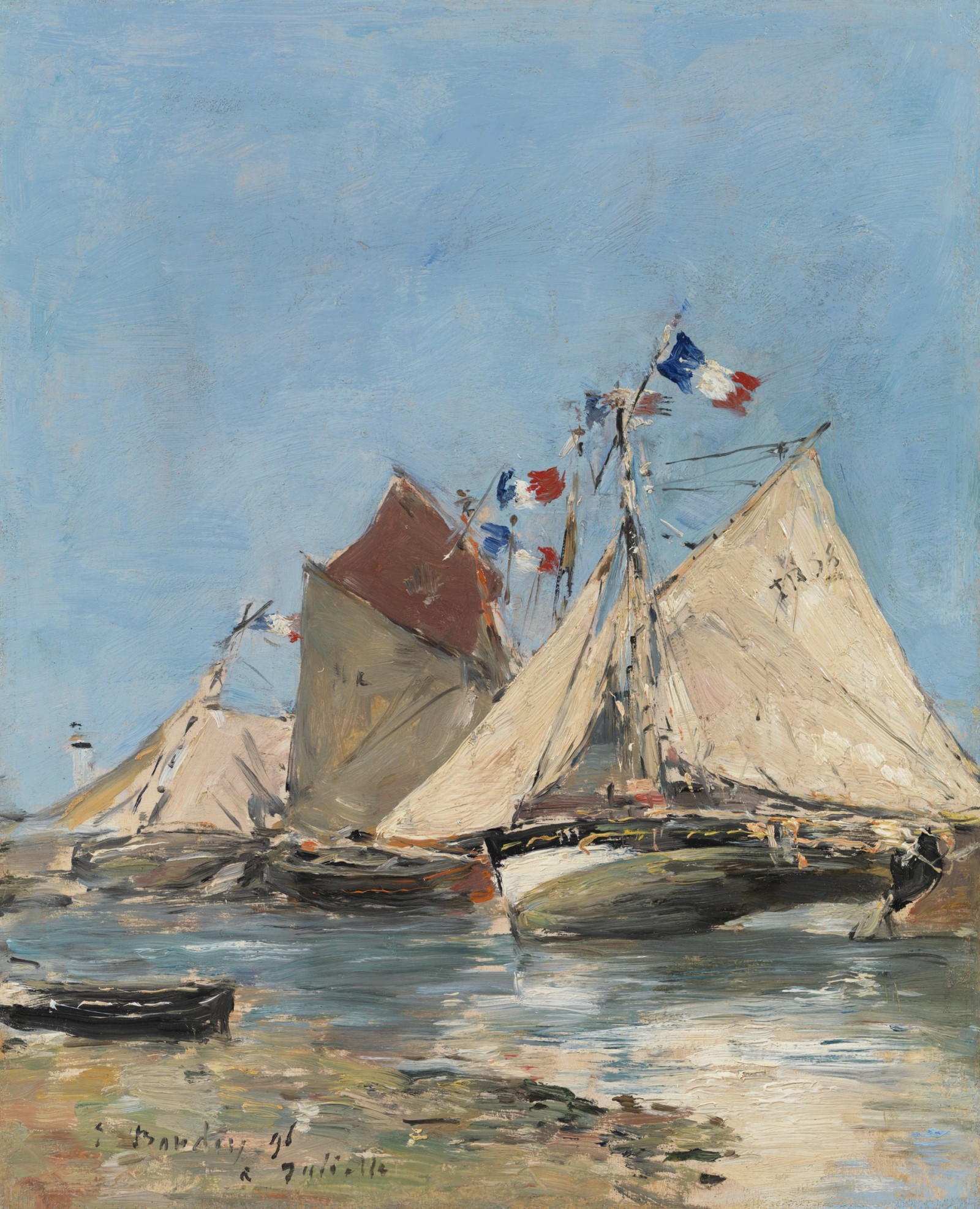 Eugene Boudin Trouville bateaux échoués Richard Green