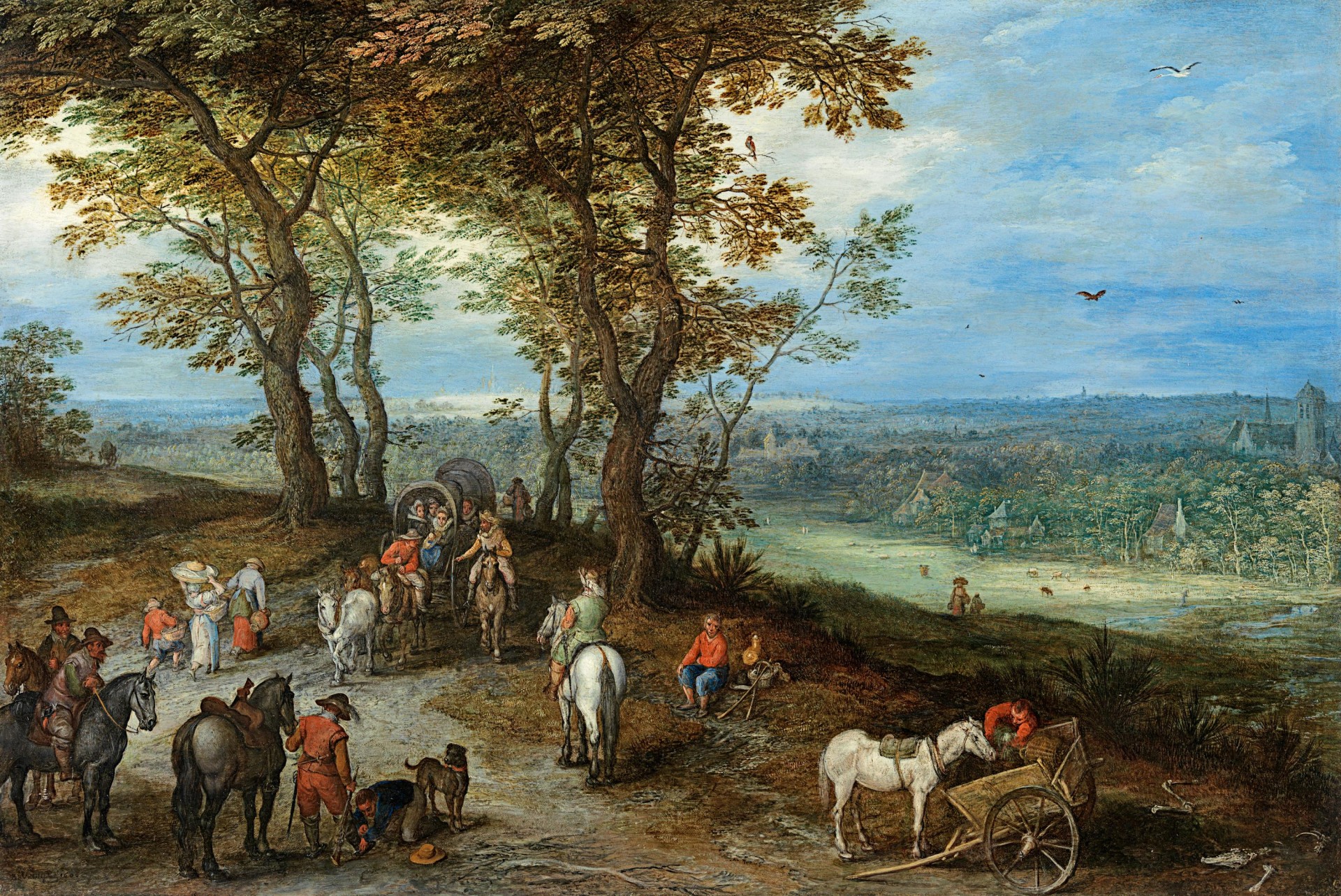 Jan Brueghel The Elder - Landscape With Travellers - Richard Green