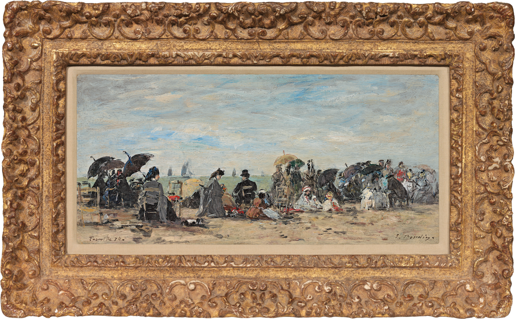 Eugene Boudin - Trouville, scene de plage