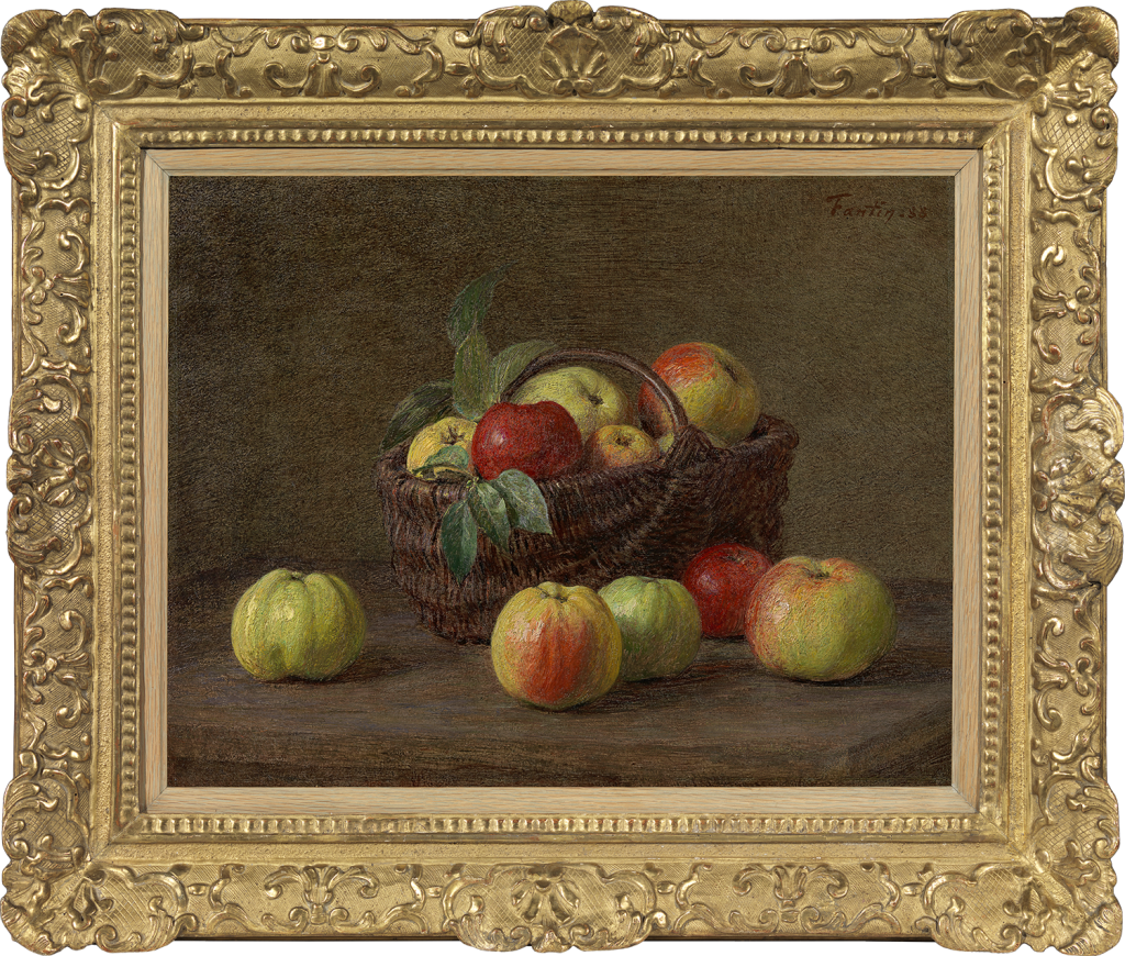 Henri Fantin-Latour - Pommes dans un panier sur la table