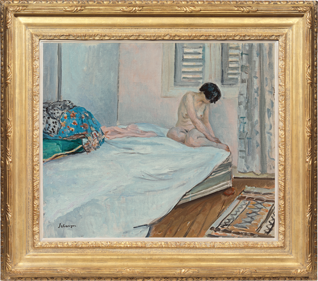 Henri Lebasque - Nu assis au pied du lit, le Cannet