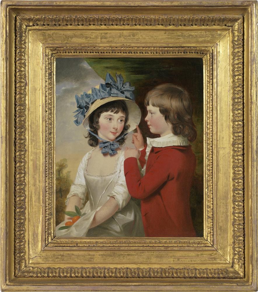 John Downman - Portrait of William and Isabella Way of Denham Place, Buckinghamshire