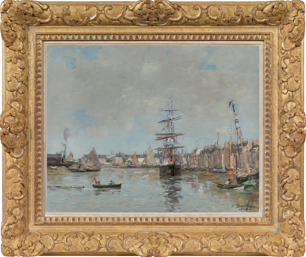 Eugene Boudin - Le port de Trouville