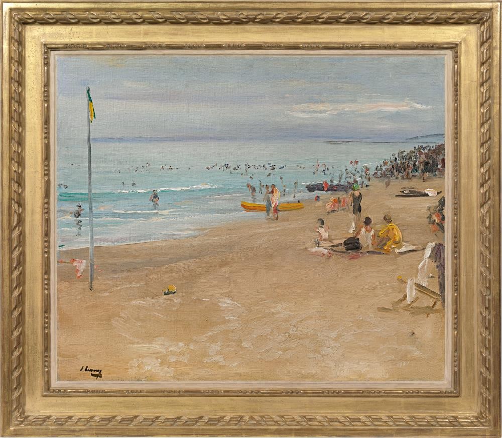 Sir John Lavery - The Beach Deauville. Morning