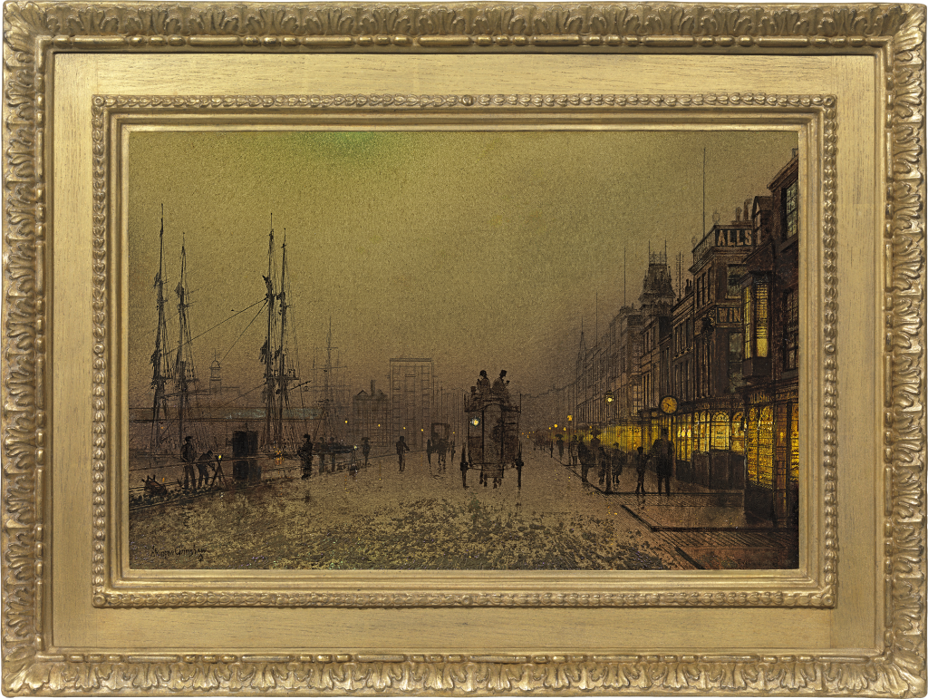 John Atkinson Grimshaw - Glasgow docks, at twilight