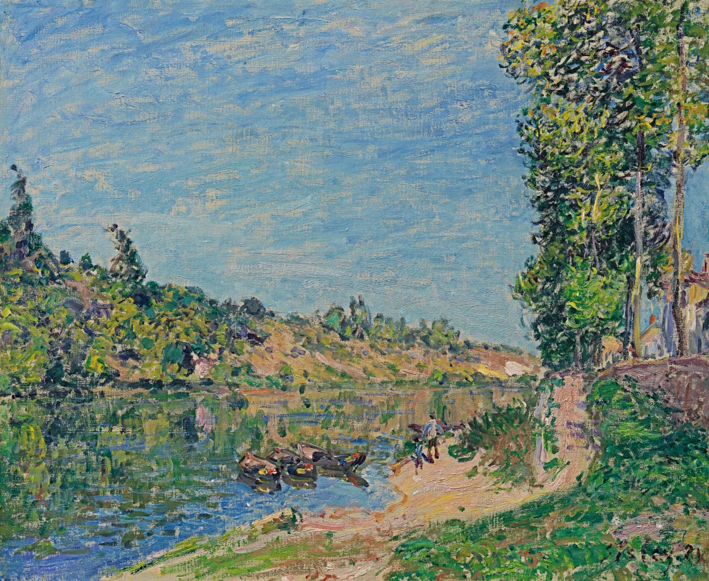 Alfred Sisley - Les coteaux de La Celle, après Saint-Mammès