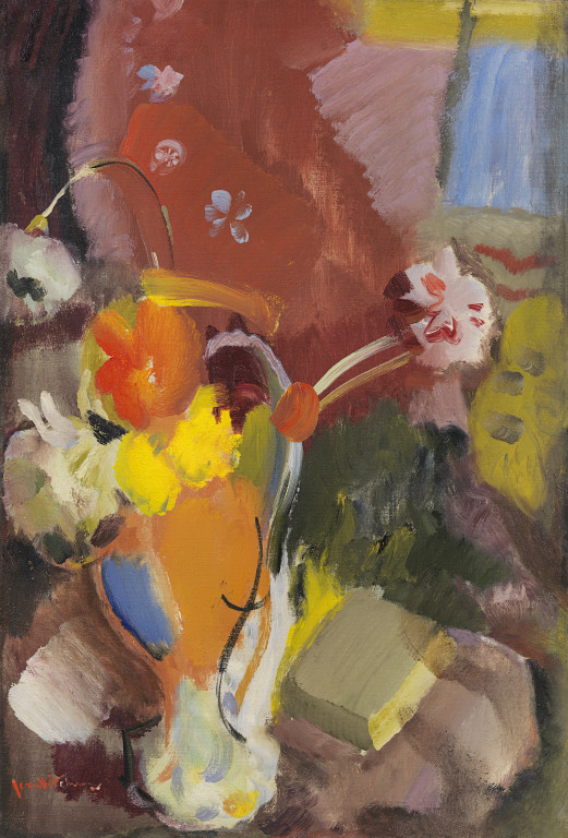 Ivon Hitchens - Flowers red & gold