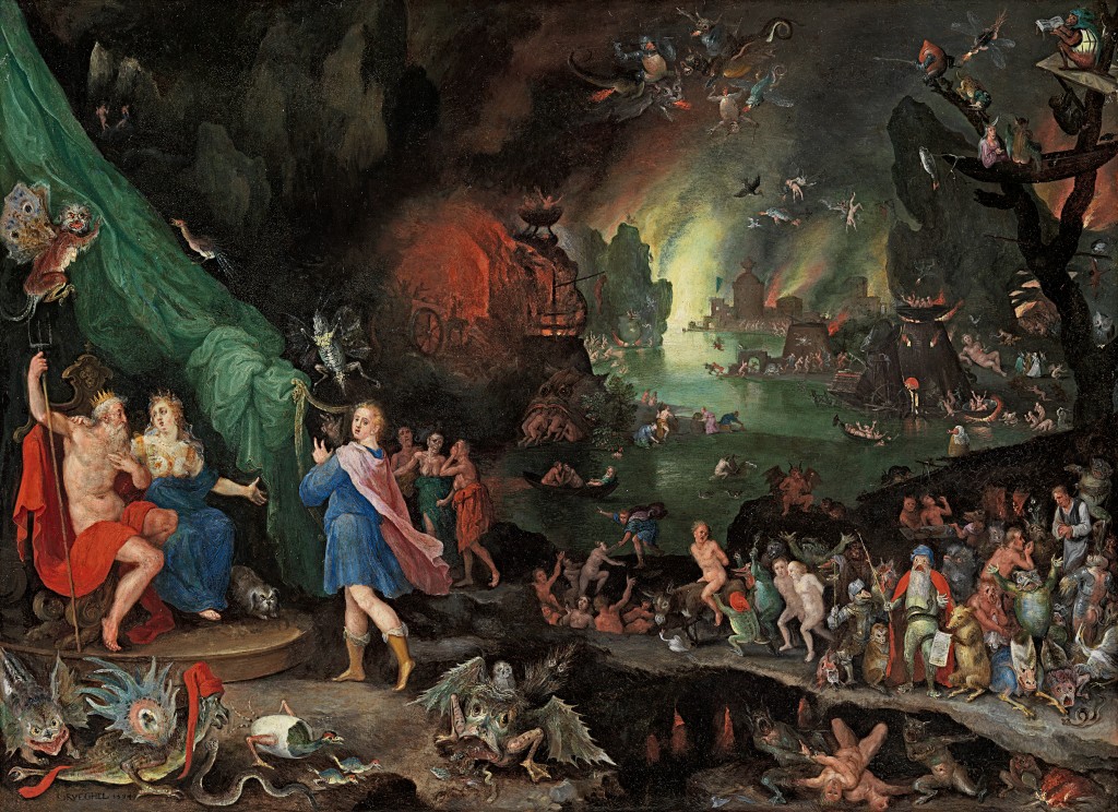 Jan Brueghel The Elder - Orpheus playing to Pluto and Proserpine