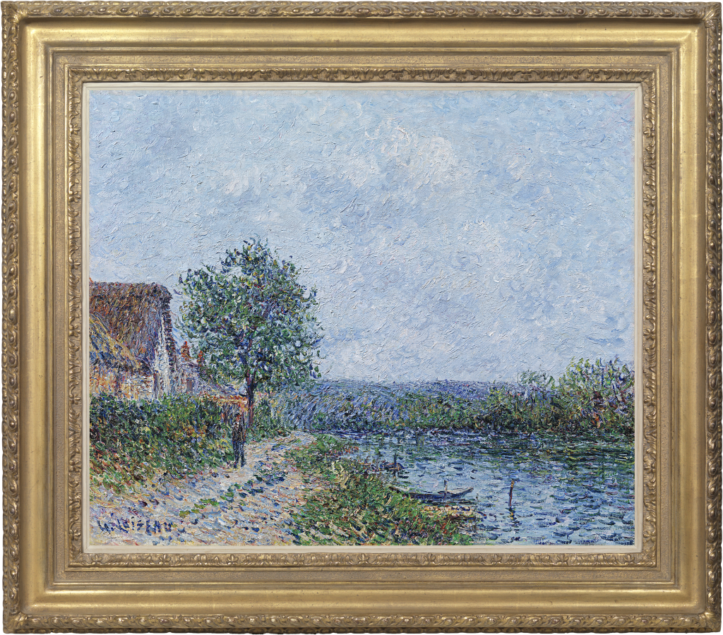 Gustave Loiseau - Bord de rivière, la Seine à Porte-Joie