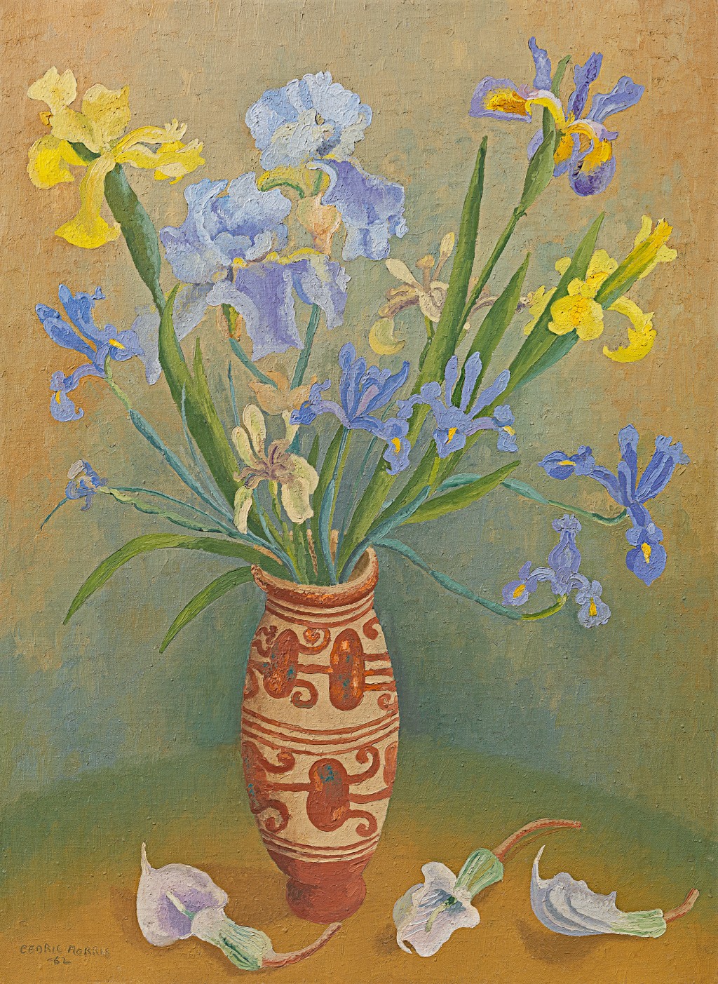 Sir Cedric Lockwood  Morris, 9th Bt. - Still life with Irises