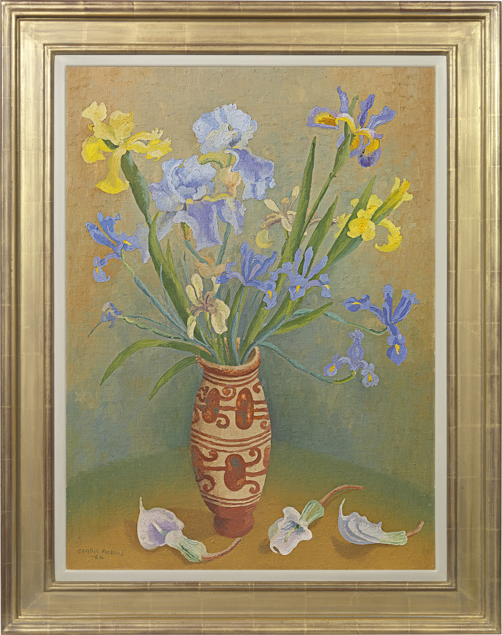 Sir Cedric Lockwood  Morris, 9th Bt. - Still life with Irises