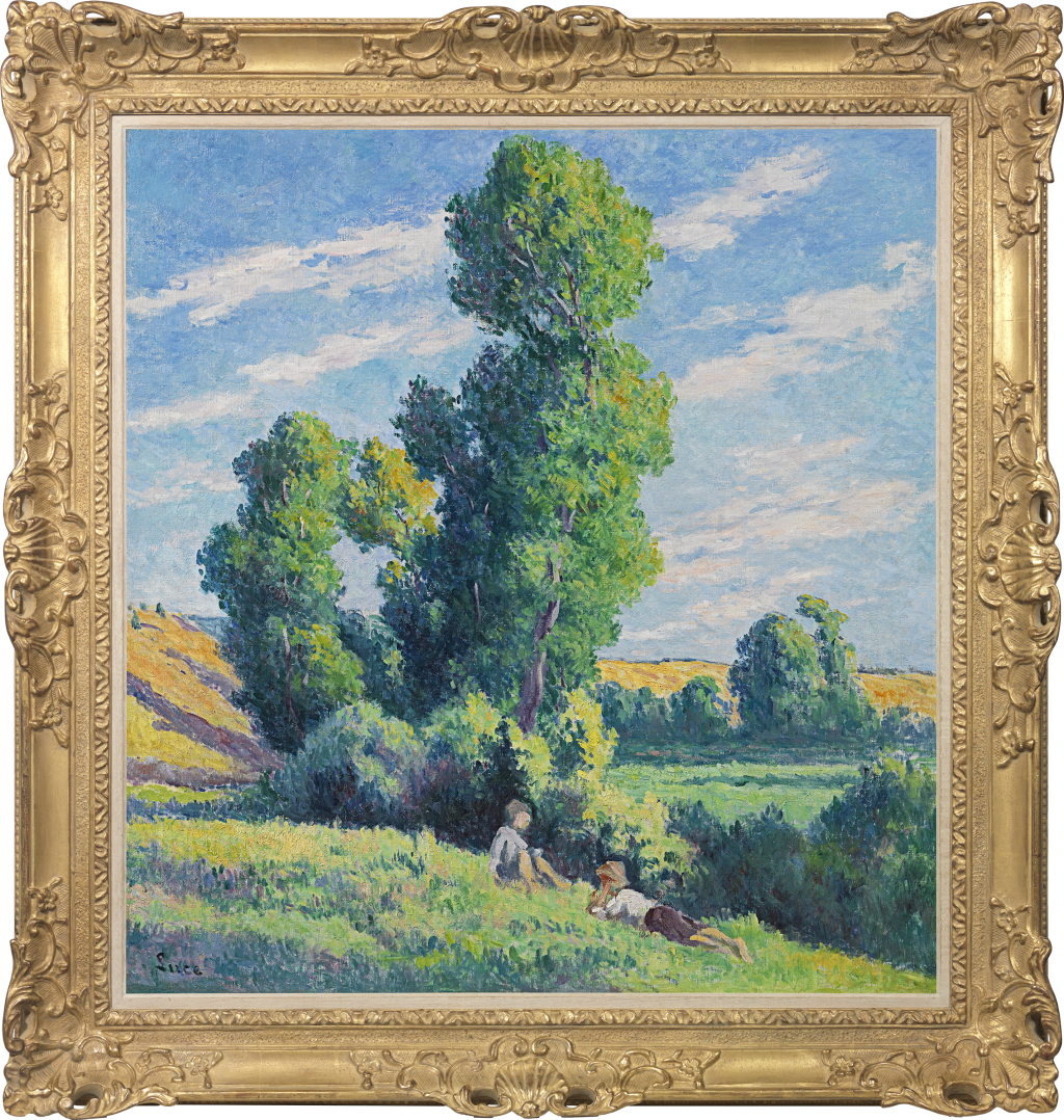 Maximilien Luce - Environs de Moulineux, le repos sous les arbres