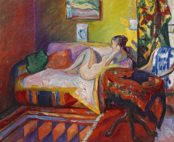 Henri Manguin - Nu sur un canapé