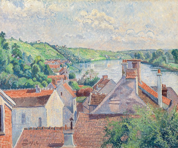 Vue de la Frette, sun