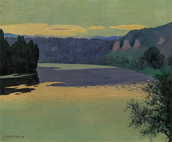 La Seine aux Andelys, le soir