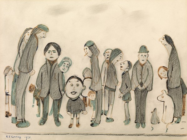 Laurence Stephen Lowry - Study of people and animals