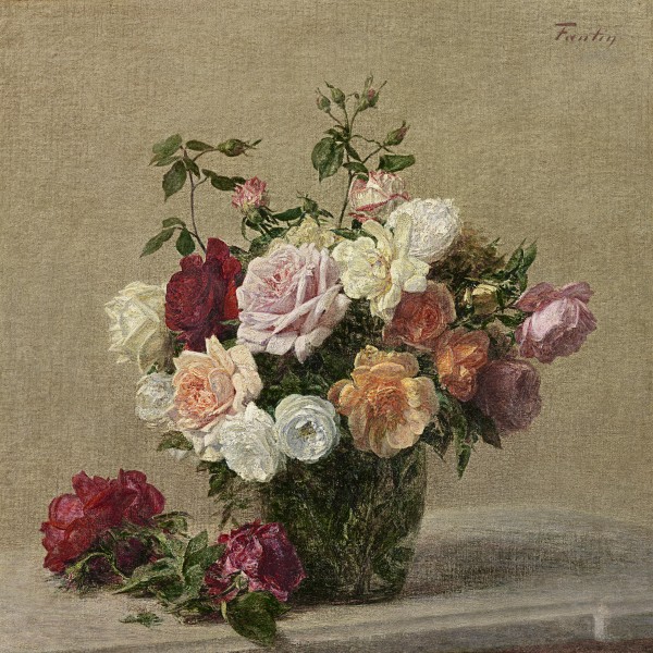 Henri Fantin-Latour - Roses dans une boule de verre