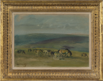 Sir Alfred Munnings - Ponies grazing on Exmoor