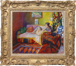 Henri Manguin - Nu sur un canapé