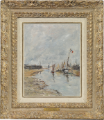 Eugene Boudin - La maree montante a Trouville