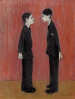 Laurence Stephen Lowry - Two men talking