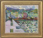 Auguste Herbin - Vue d'un port Corse I