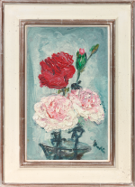 George Leslie Hunter - Red and pink carnations