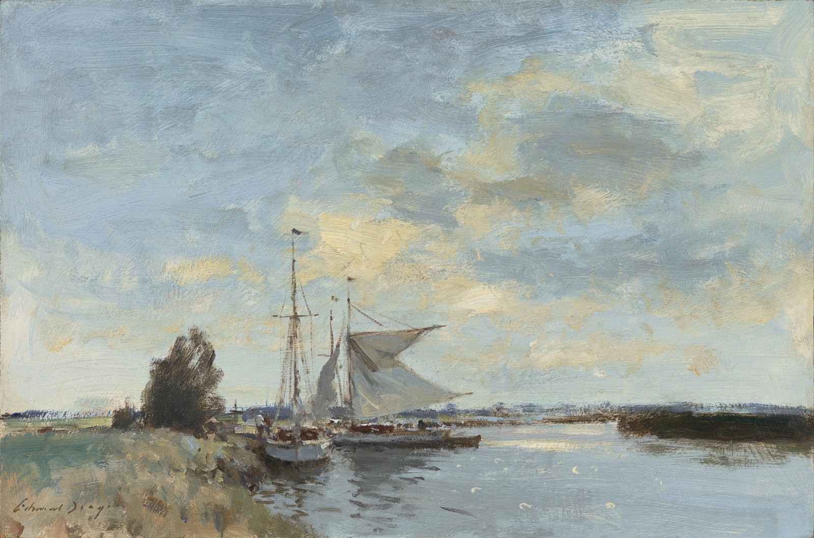 Edward Seago - Yachts on the River Ant - Richard Green