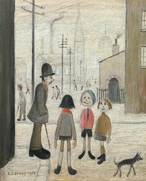 Laurence Stephen Lowry - A street