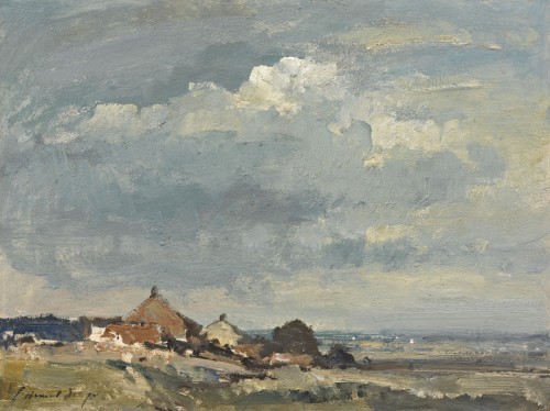 Edward Seago - The two cottages